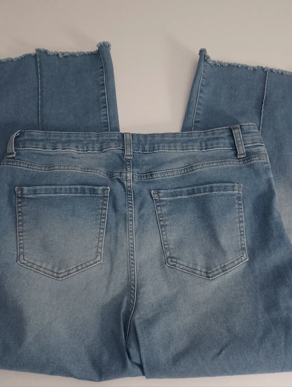 Time And Tru Cropped Wide Leg Jeans Sz 14 Short